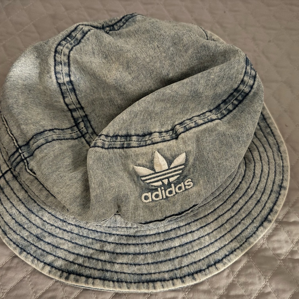 Adidas Blue Denim Bucket Hat
